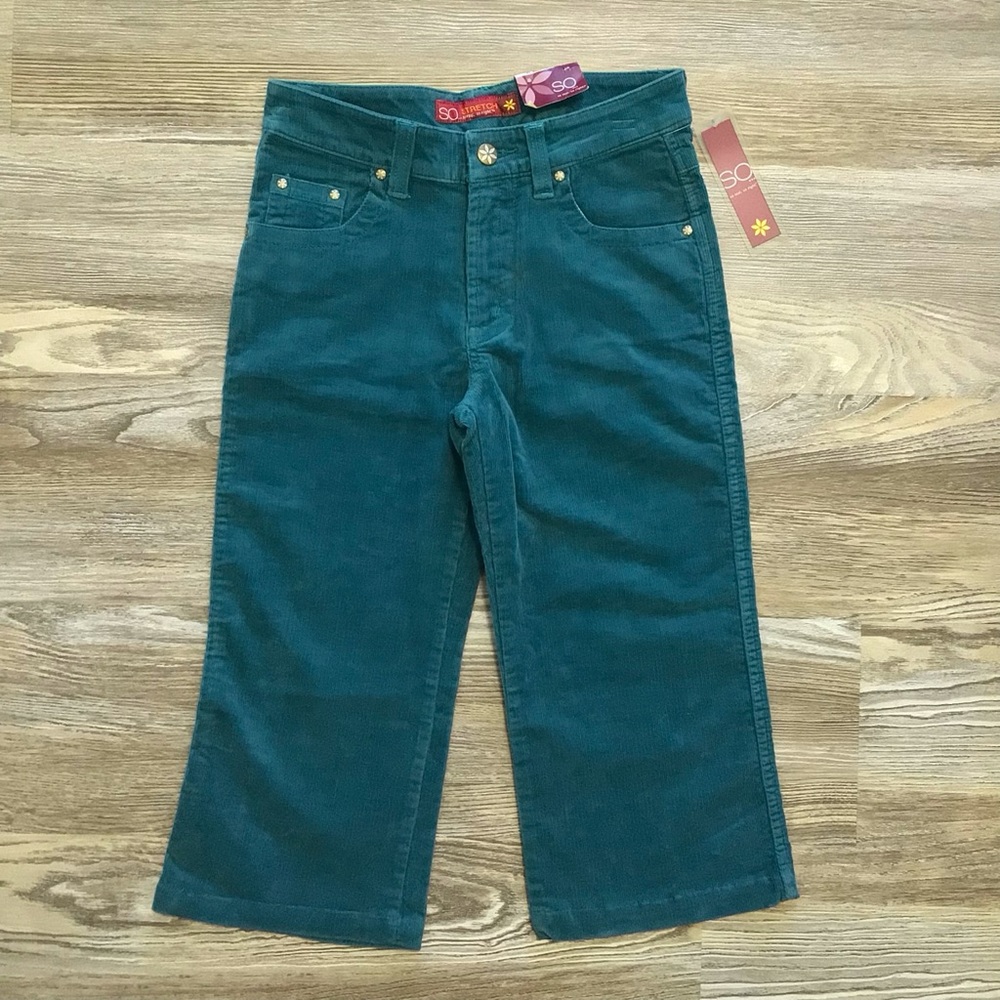 SO Paige Teal Corduroy Pants 10 girls NWT